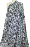 Mi11y doodly scribble viscose 'matte hybrid' .75 yds