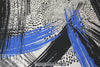 Mi11y cobalt/black/white viscose 'matte hybrid'