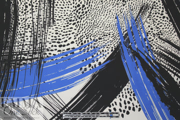 Mi11y cobalt/black/white viscose 'matte hybrid'