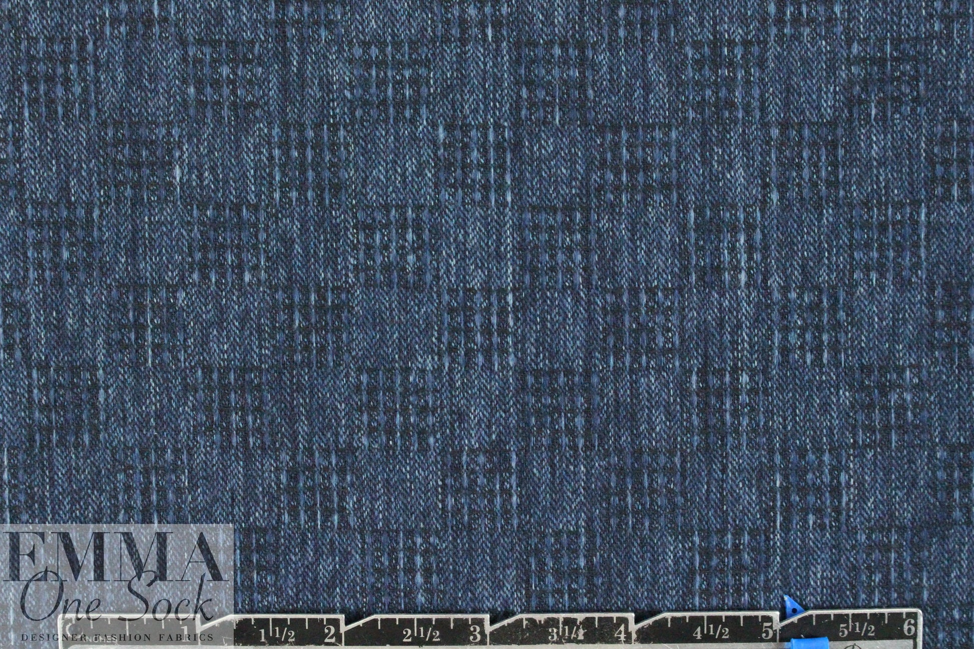 Japanese yarn-dye indigo checker weave cotton