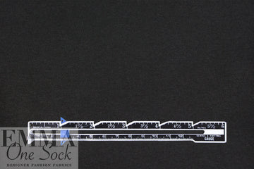 black supima cotton interlock knit, 215 GSM 1.75 yds