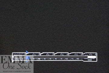 black supima cotton interlock knit, 215 GSM 1.75 yd