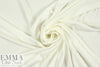bamboo/org. cotton interlock knit - natural white 1.5 yds