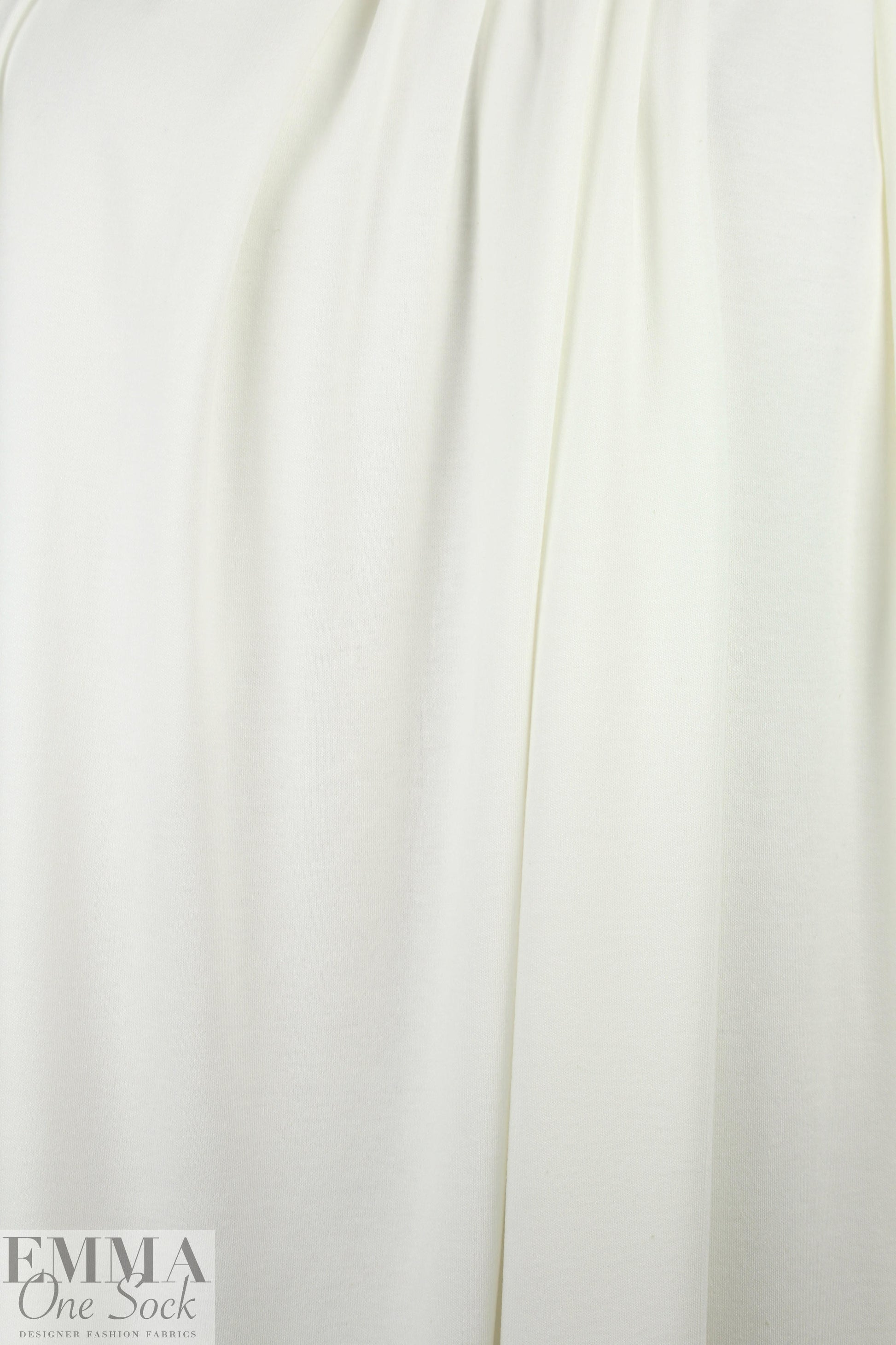 bamboo/org. cotton interlock knit - natural white .625 yds