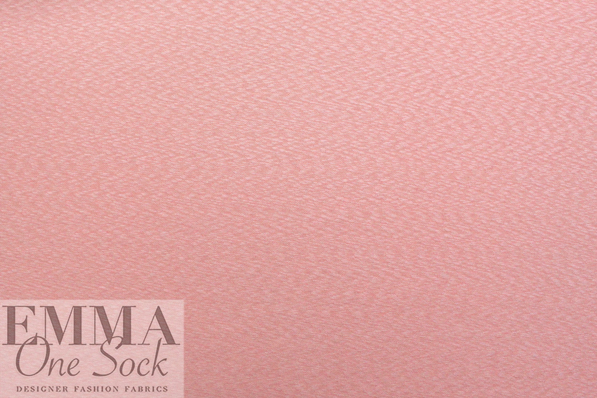 organic cotton GOTS 'flame' interlock' knit - peachy pink 1.5 yd