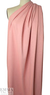 organic cotton GOTS 'flame' interlock' knit - peachy pink 1.75 yd