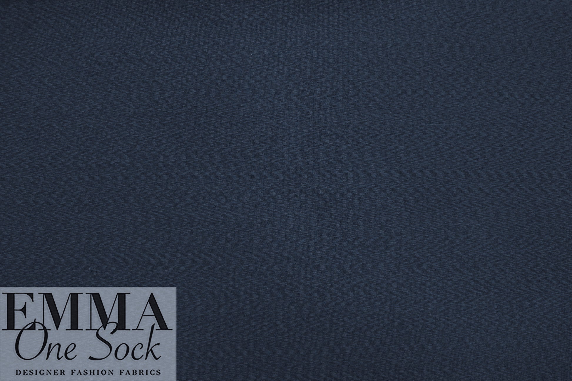 organic cotton GOTS 'flame' interlock' knit - indigo 1.75 yds