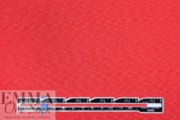 organic cotton GOTS 'flame' interlock' knit - hot coral 2.5 yds