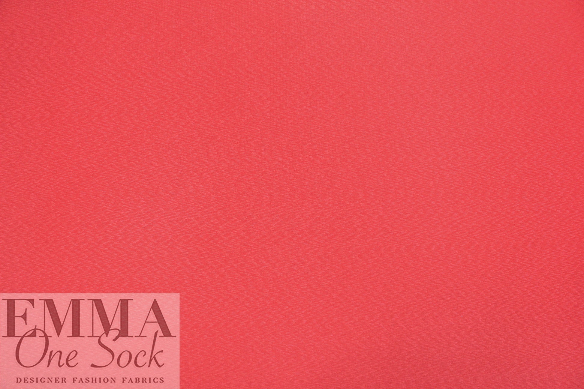 organic cotton GOTS 'flame' interlock' knit - hot coral 2.5 yds