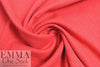 organic cotton GOTS 'flame' interlock' knit - hot coral .75 yds