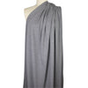 cotton/wool interlock lightweight sweater knit - heather gray .75 yds