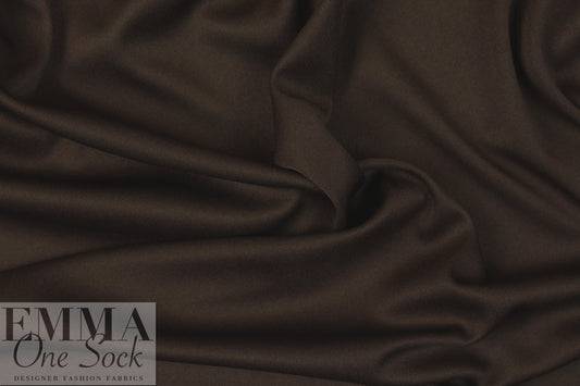 interlock knit 2-way stretch lining - chocolate nude