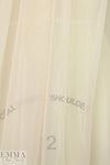 sheer nylon mesh, no stretch - light blush