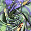 'Vincent's Irises' Dutch digital cotton brushed French terry panel, Oeko-Tex cert.
