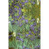'Vincent's Irises' Dutch digital cotton brushed French terry panel, Oeko-Tex cert.
