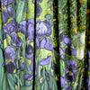 'Vincent's Irises' Dutch digital cotton brushed French terry panel, Oeko-Tex cert.