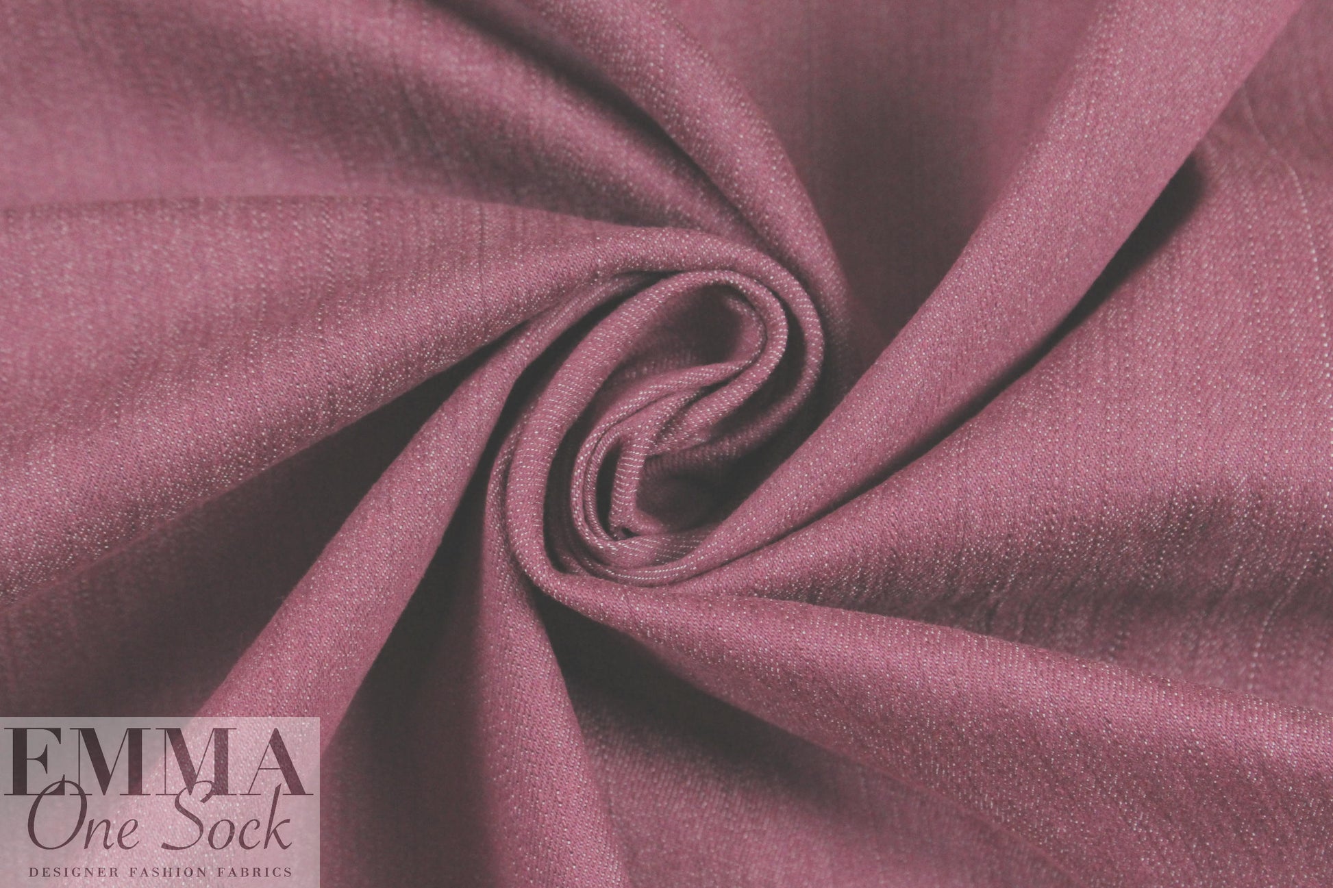 Italian stretch denim - heather rose 1.125 yds