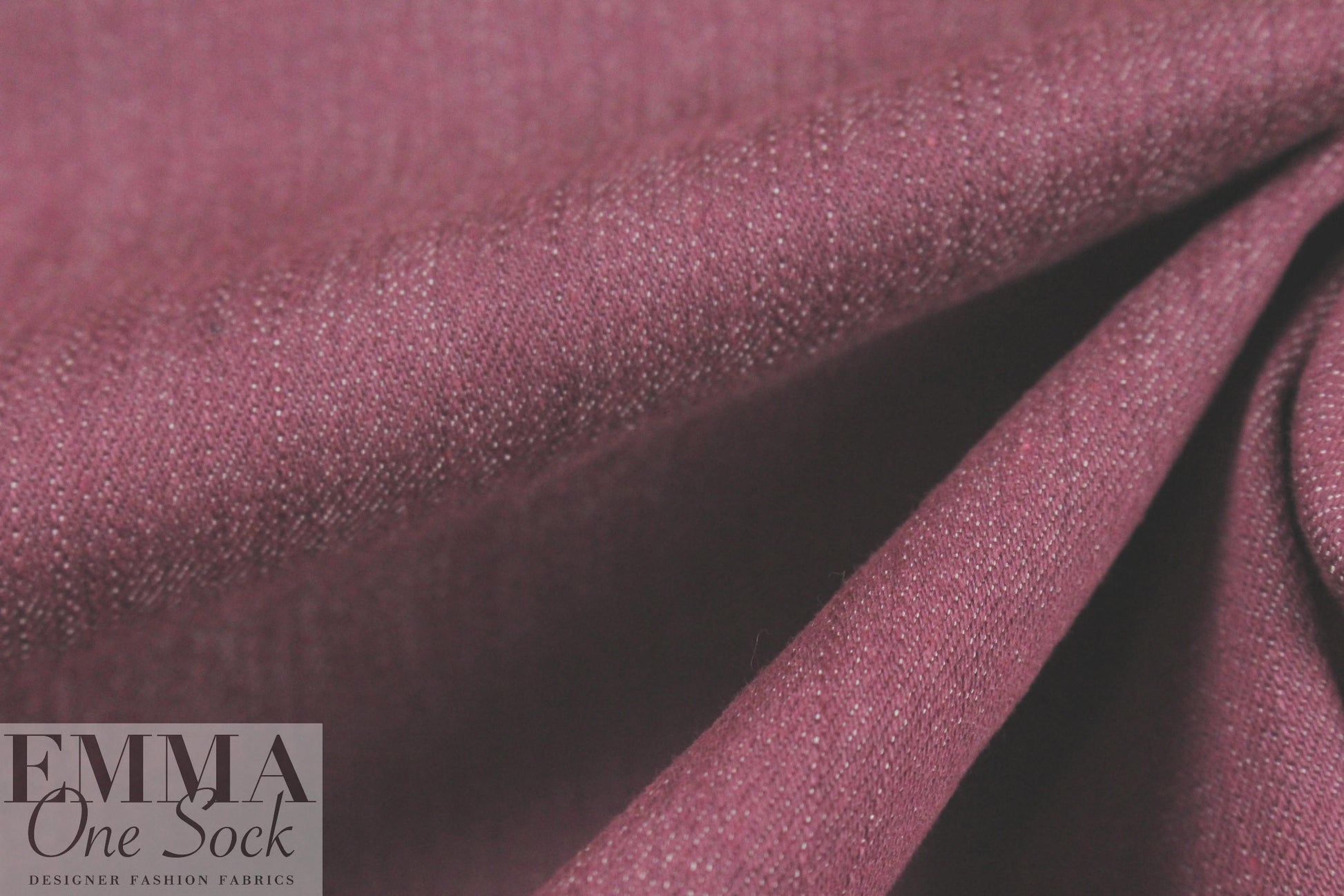 Italian stretch denim - heather rose 1.125 yds