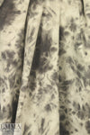 Italian tie dye printed stretch denim - smoke 1.875 yd
