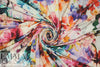 Italian digital viscose knit - artist's floral 1 yard