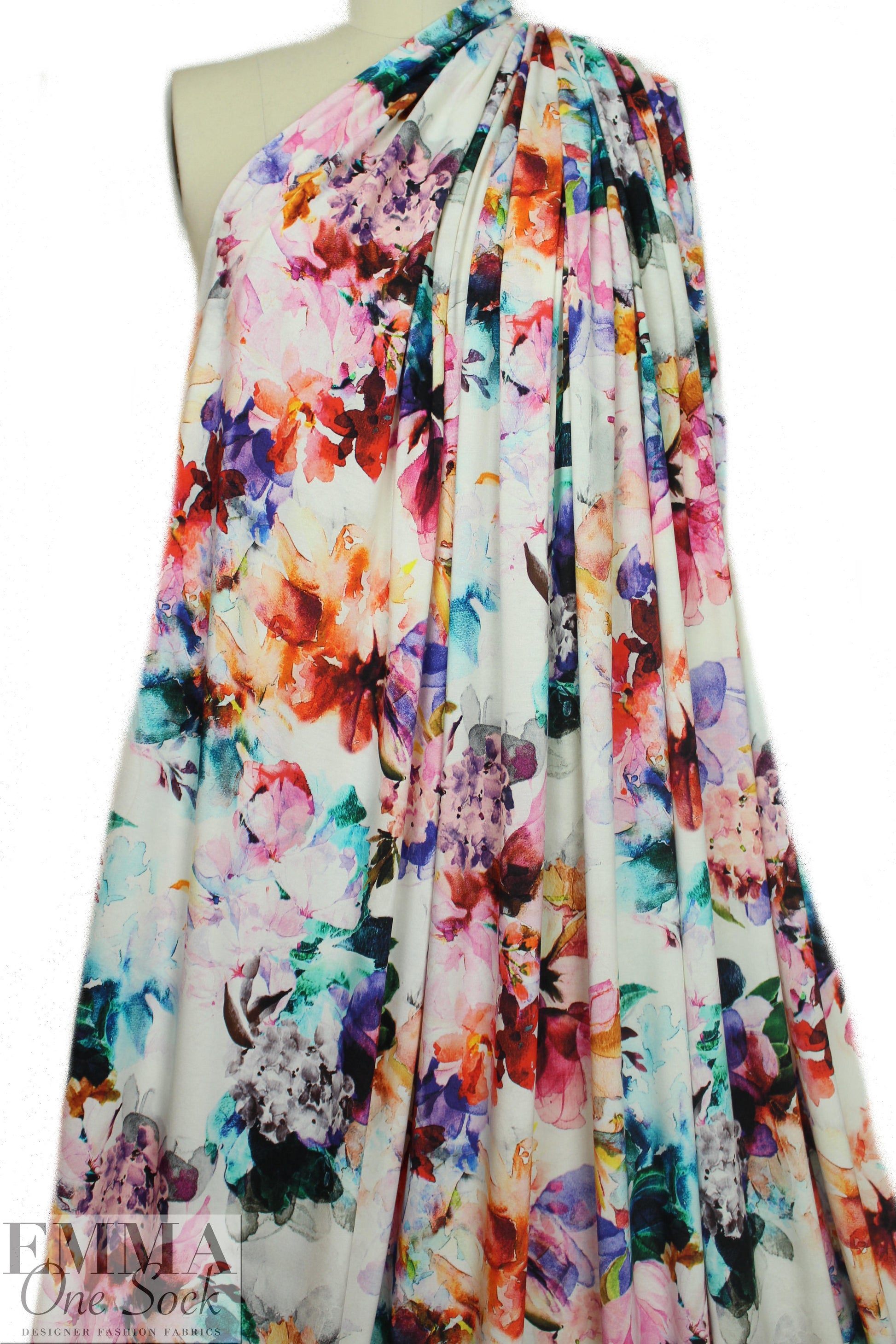 Italian digital viscose knit - artist's floral