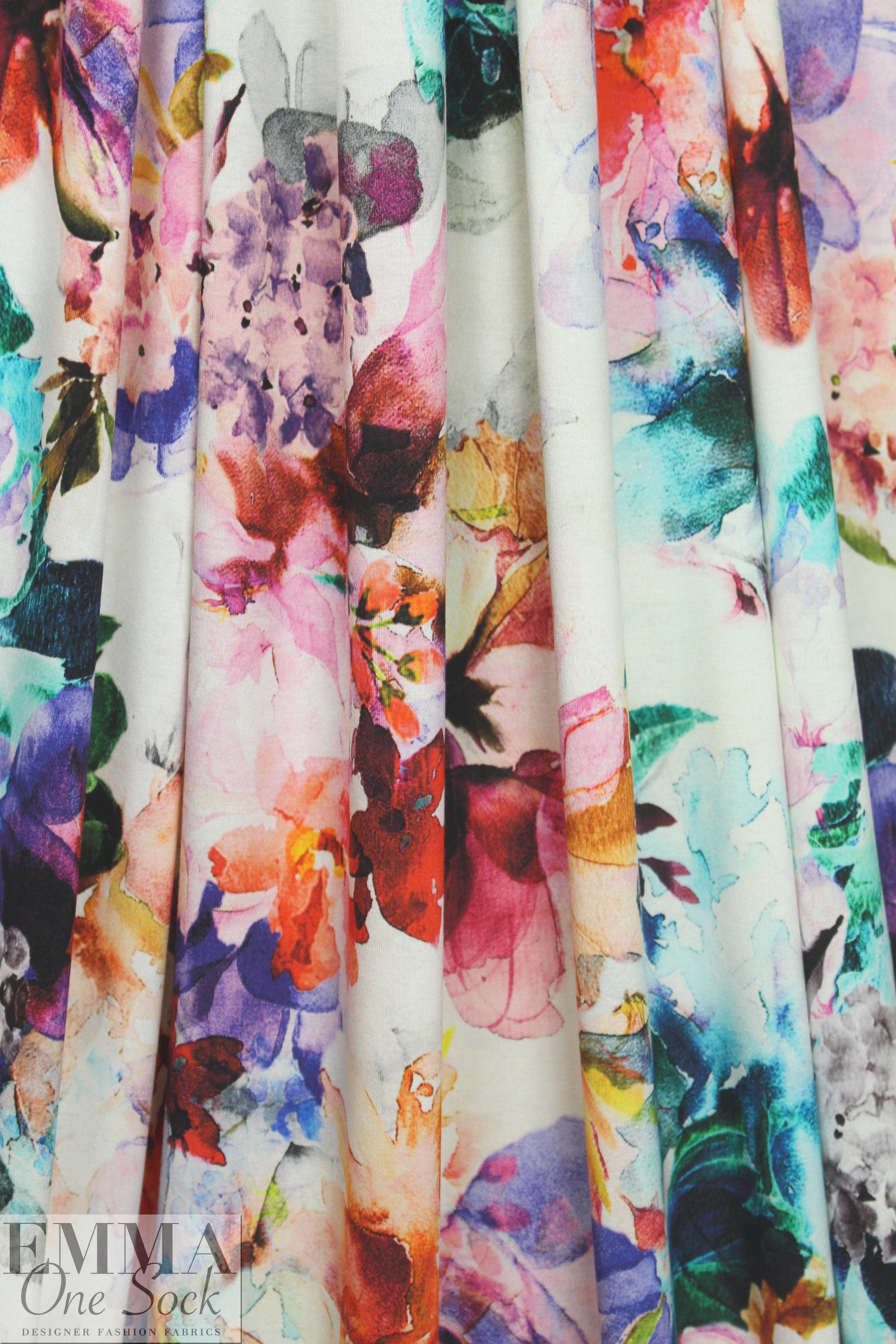 Italian digital viscose knit - artist's floral