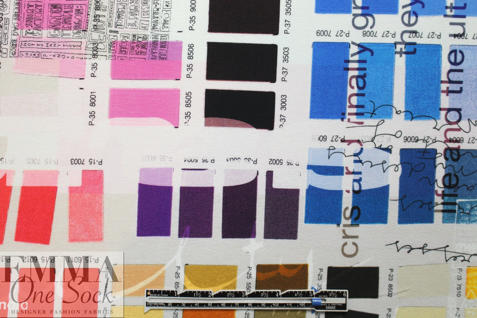 Italian digital viscose knit - color story, brights