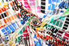 Italian digital viscose knit - color story, brights