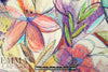 Italian digital viscose knit - crayon flowers 1.5 yds