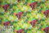 Italian digital viscose knit - monstera leaves