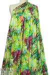 Italian digital viscose knit - monstera leaves