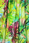 Italian digital viscose knit - monstera leaves