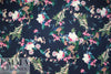 Italian digital viscose knit - navy botanical