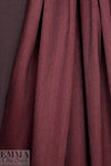 Italian stretch cotton blend denim - wine 2.5 yds