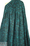 Italian turq/olive tweed wool blend woven