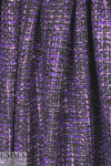 Italian grape/lilac tweed wool blend woven 1.5 yds