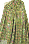 Italian kiwi/loden tweed wool blend woven 1.75 yd