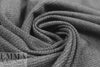 Italian fancy twill weave suiting - black/gray/silver 1.875 yd
