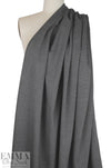 Italian fancy twill weave suiting - black/gray/silver 1.625 yds