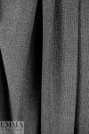Italian fancy twill weave suiting - black/gray/silver 1.625 yds