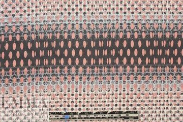 Italian 'dotty ombre' viscose challis - blush/gray 1.5 yds