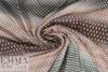 Italian 'dotty ombre' viscose challis - blush/gray 1.5 yds