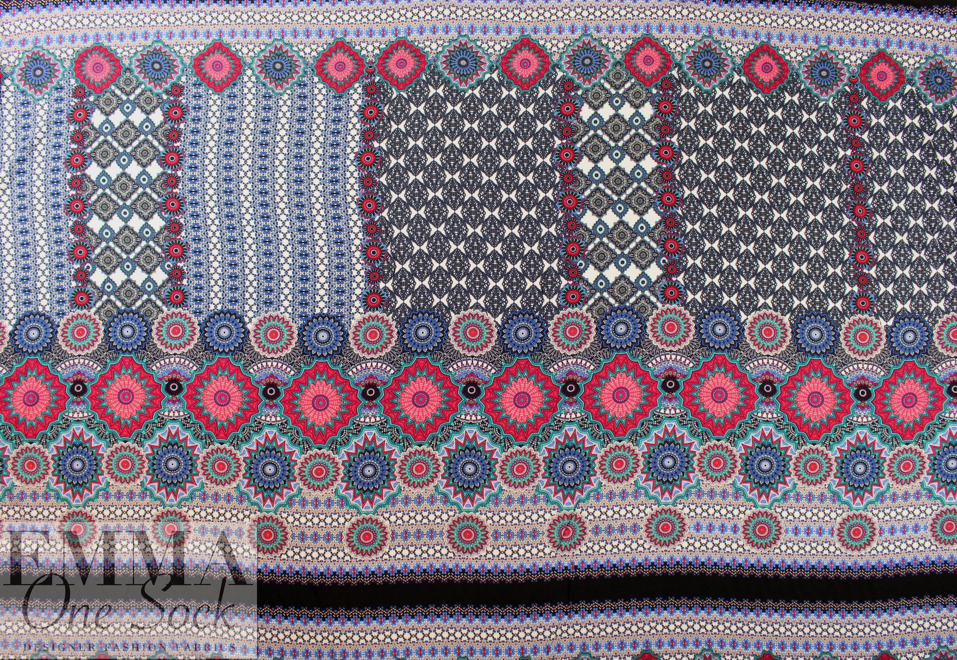 Italian 'istana' viscose woven panel