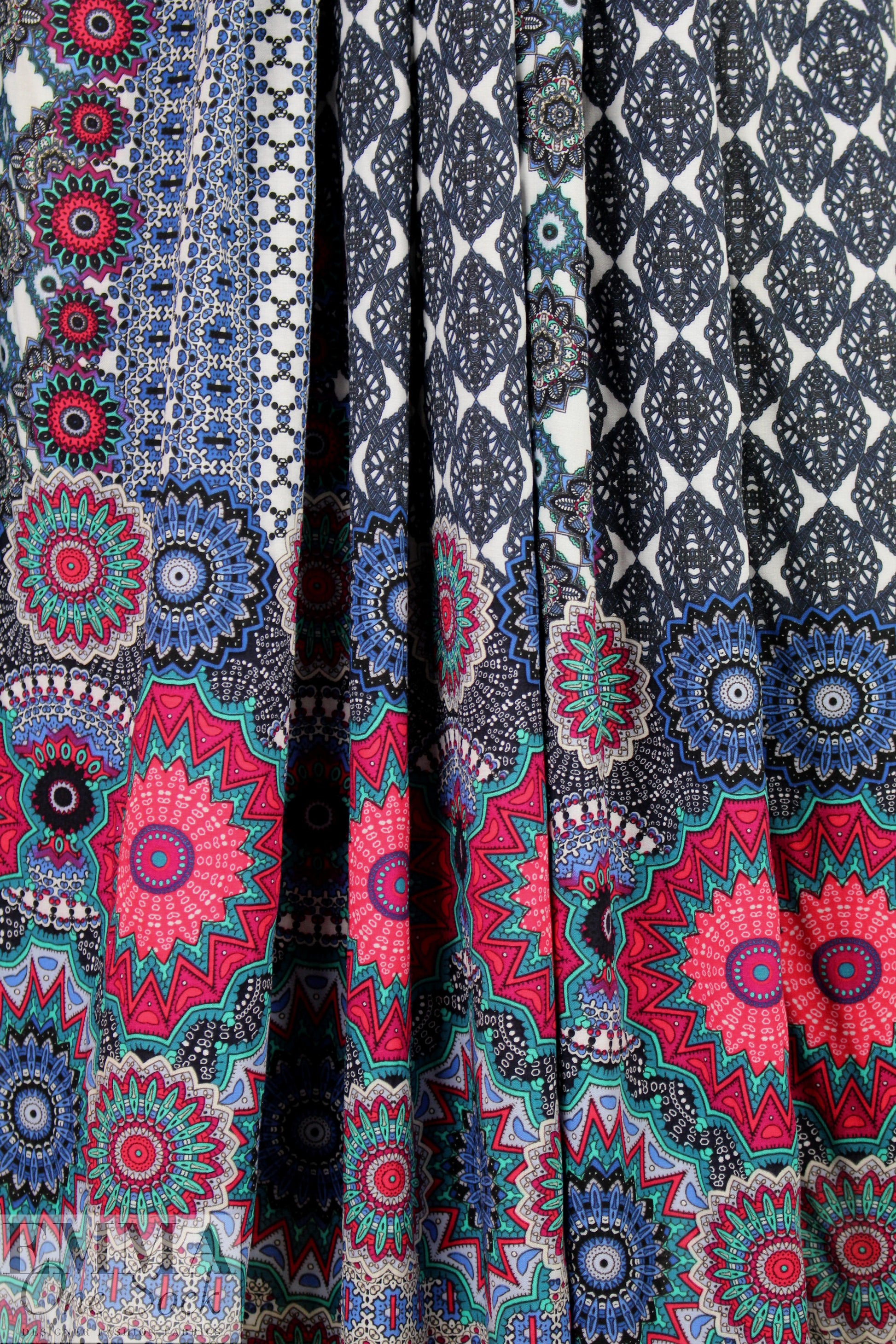 Italian 'istana' viscose woven panel