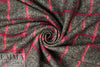 Italian wool/silk/mohair windowpane plaid suiting