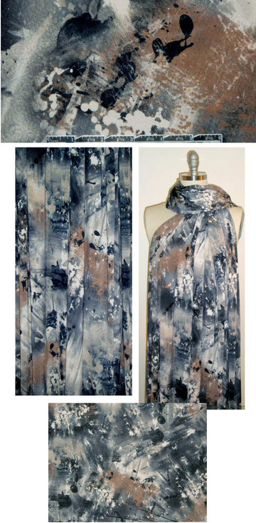 Emi1 Rutenberg graphite/mocha abstract ITY knit