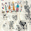 Johnny W@s 'quirky story' SILK quilted jacketwear .75 yds