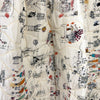 Johnny W@s 'quirky story' SILK quilted jacketwear .75 yds