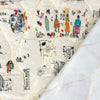 Johnny W@s 'quirky story' SILK quilted jacketwear .75 yds