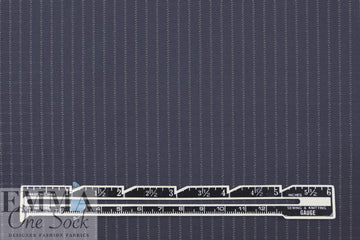Italian cotton/silk jacketwear - midnight stripe 2.75 yd